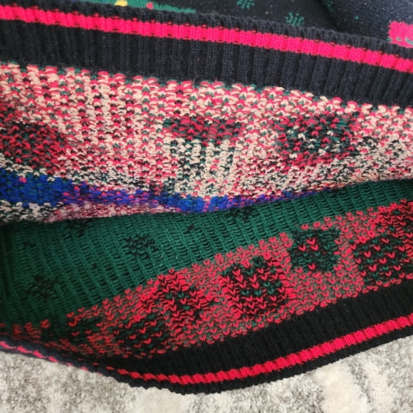 Vintage Nut Nutcracker Knit Sweater Black‎ Holiday Christmas Bears Women's M EUC - Picture 6 of 9